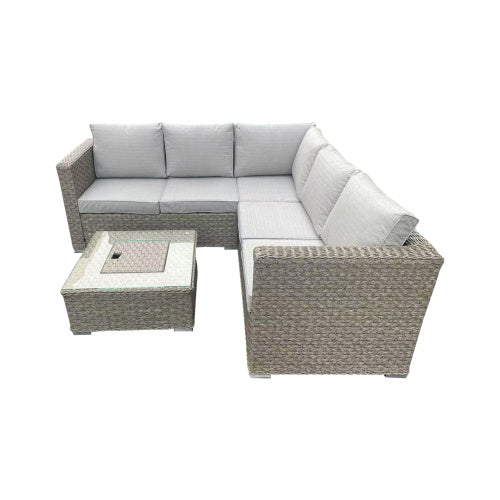 Patio Furniture Set – Outdoor Rattan Sofa with Cushions