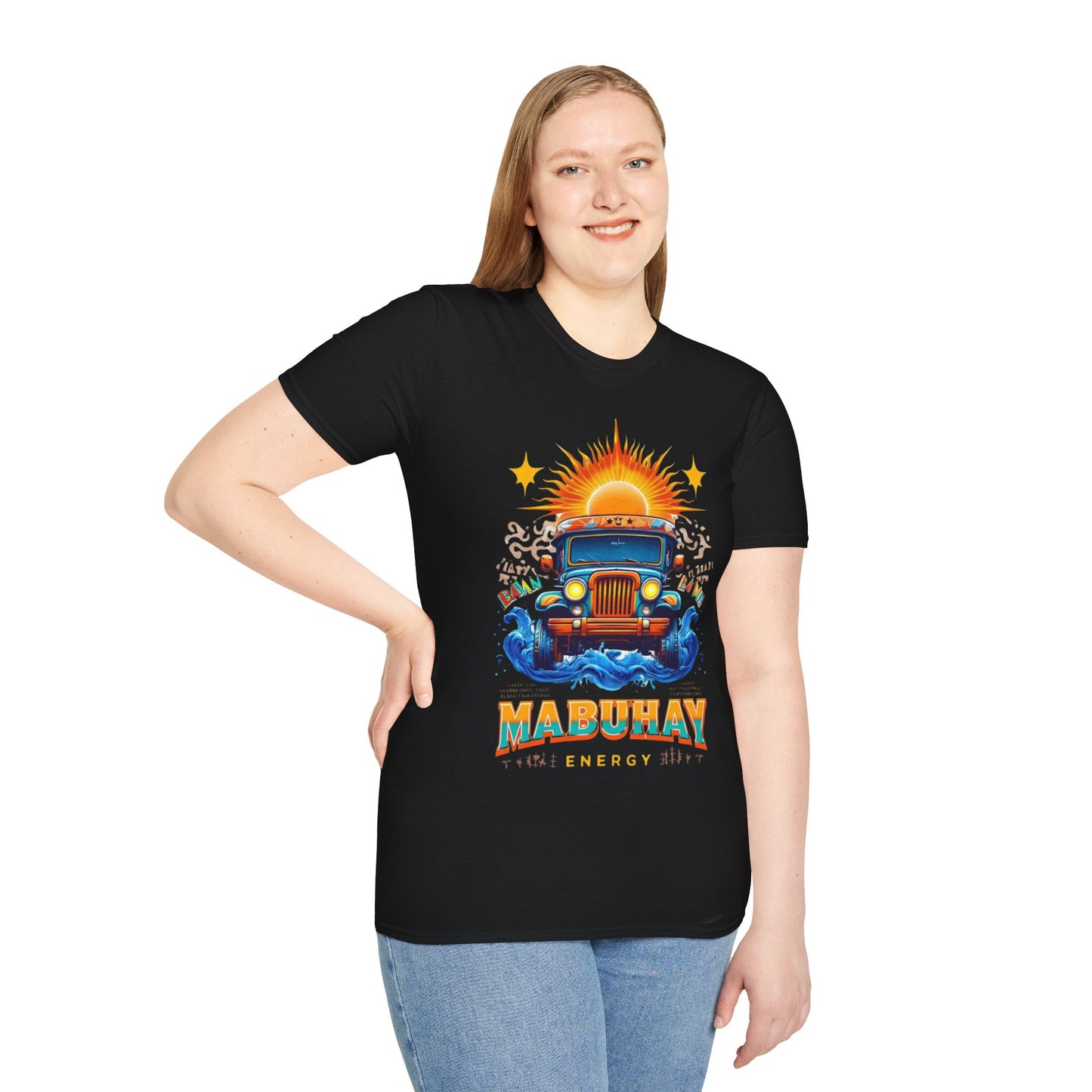 Mabuhay Energy Vintage Jeepney T-Shirt | Unisex Softstyle Tee