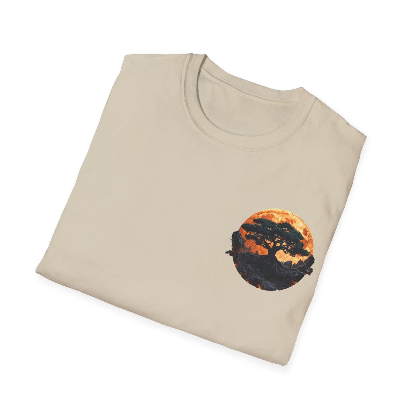 Samurai and Bonsai T-Shirt, Front And Back Design
