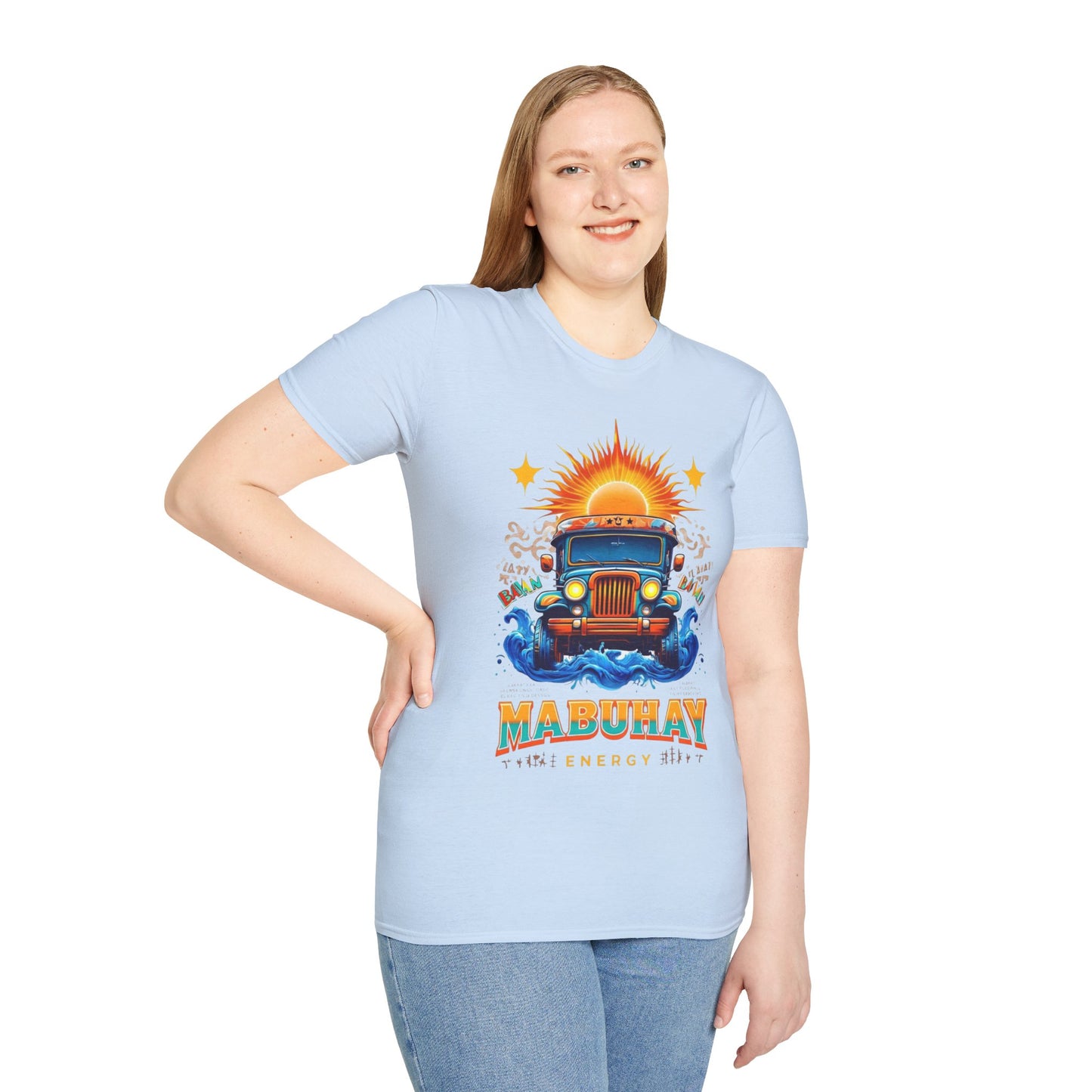 Mabuhay Energy Vintage Jeepney T-Shirt | Unisex Softstyle Tee