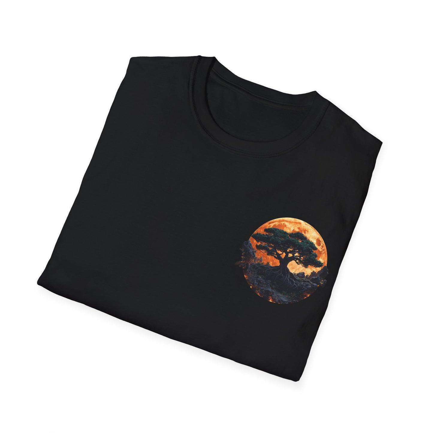 Samurai and Bonsai T-Shirt, Front And Back Design