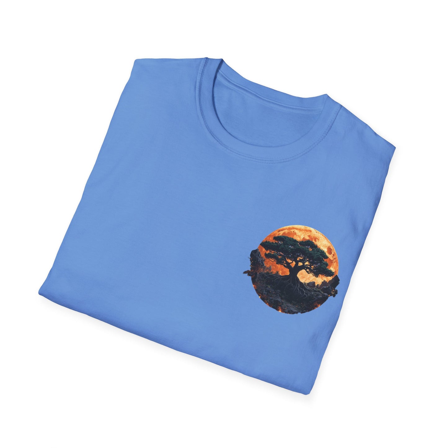 Samurai and Bonsai T-Shirt, Front And Back Design