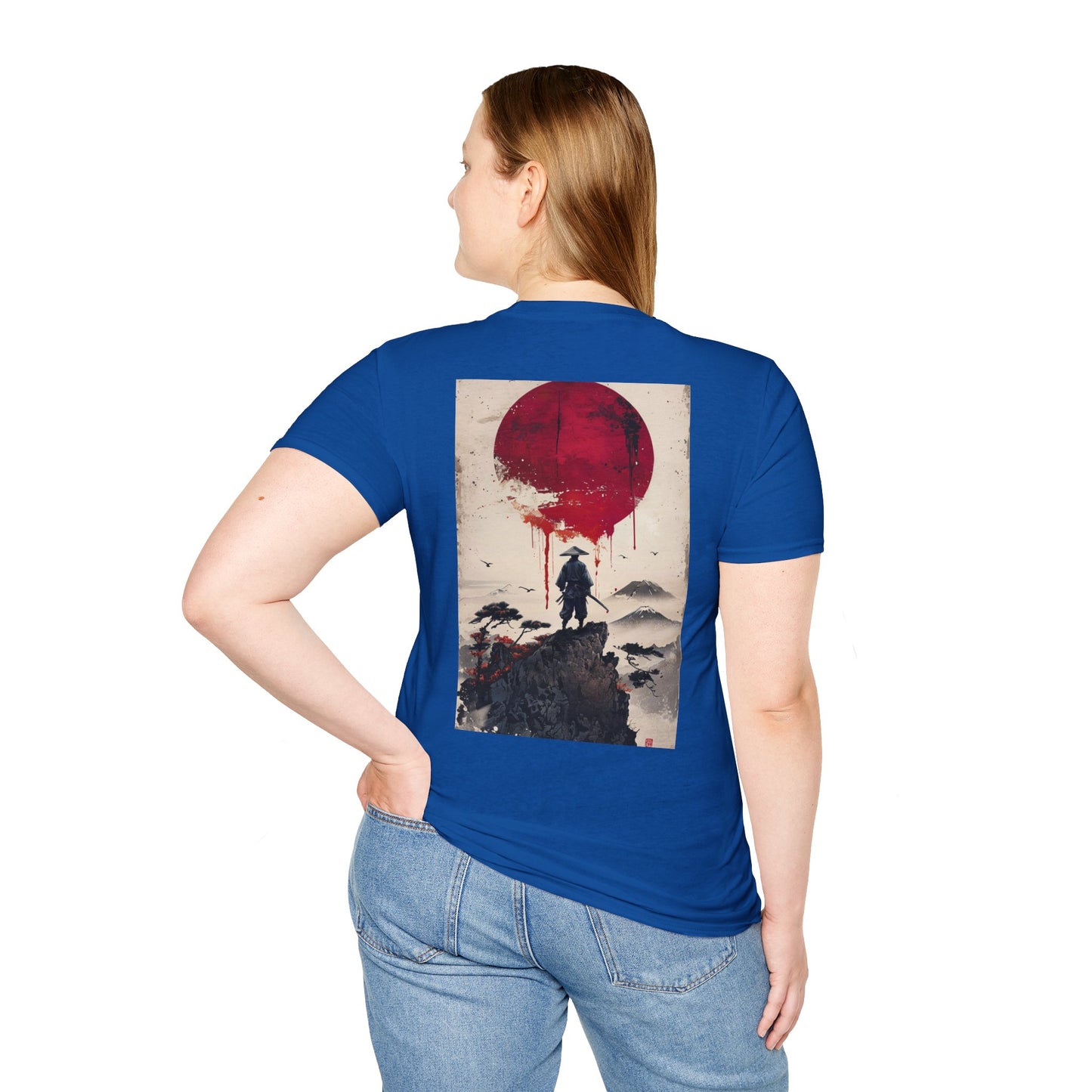 Samurai and Bonsai T-Shirt, Front And Back Design