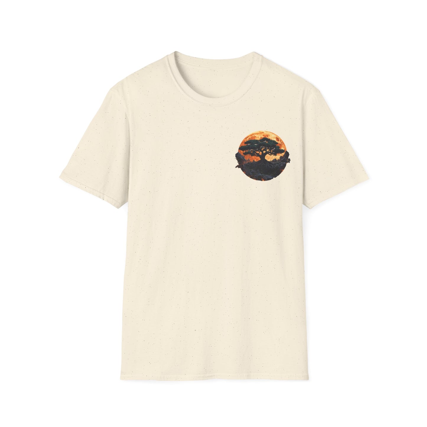 Samurai and Bonsai T-Shirt, Front And Back Design