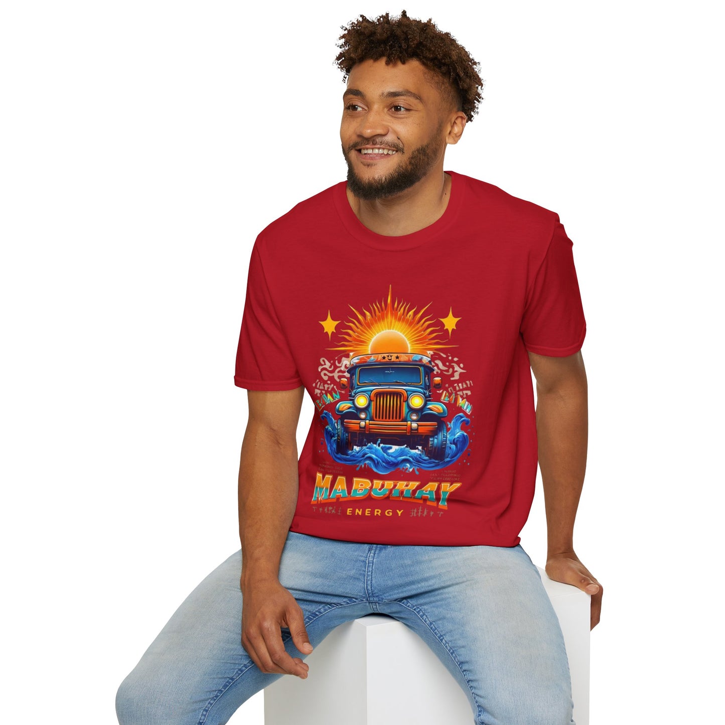 Mabuhay Energy Vintage Jeepney T-Shirt | Unisex Softstyle Tee