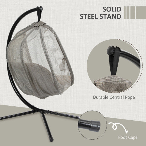 Hanging Egg Chair – Indoor & Outdoor Swing Chair with Stand