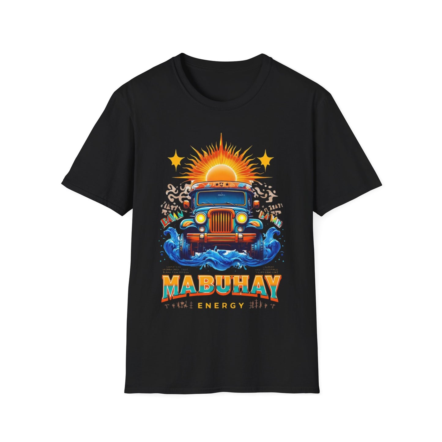 Mabuhay Energy Vintage Jeepney T-Shirt | Unisex Softstyle Tee
