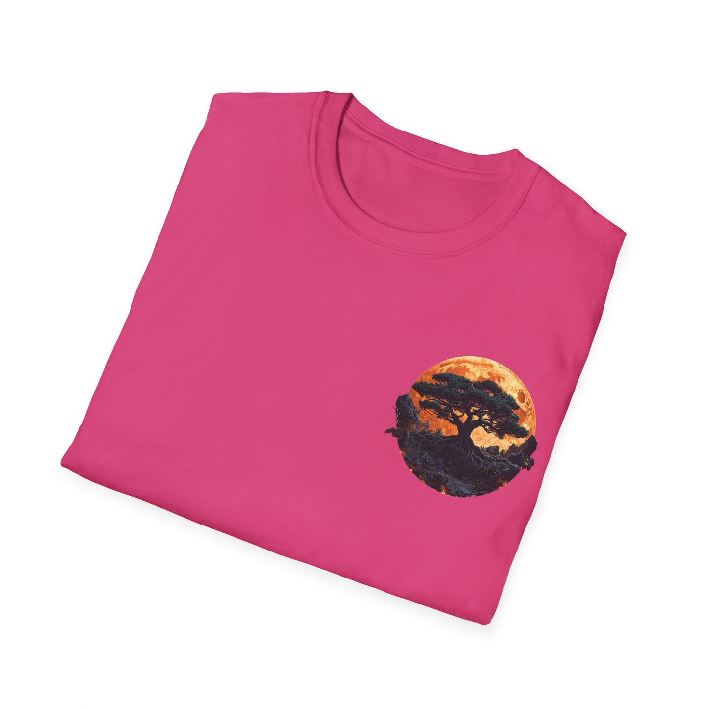 Samurai and Bonsai T-Shirt, Front And Back Design