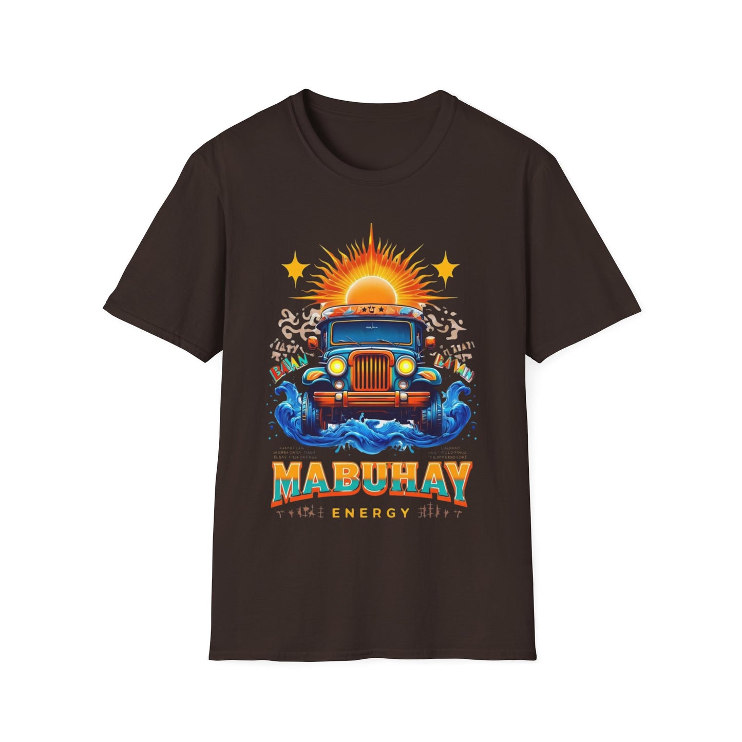 Mabuhay Energy Vintage Jeepney T-Shirt | Unisex Softstyle Tee