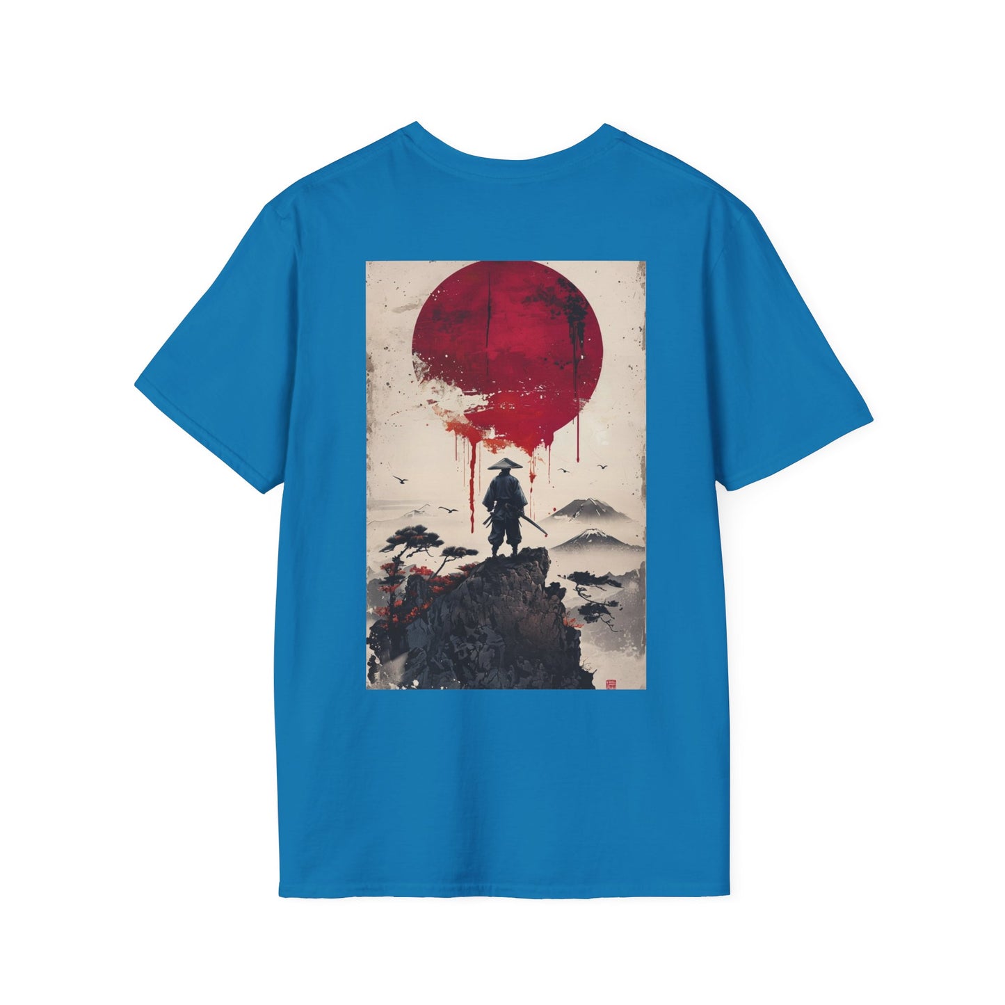 Samurai and Bonsai T-Shirt, Front And Back Design