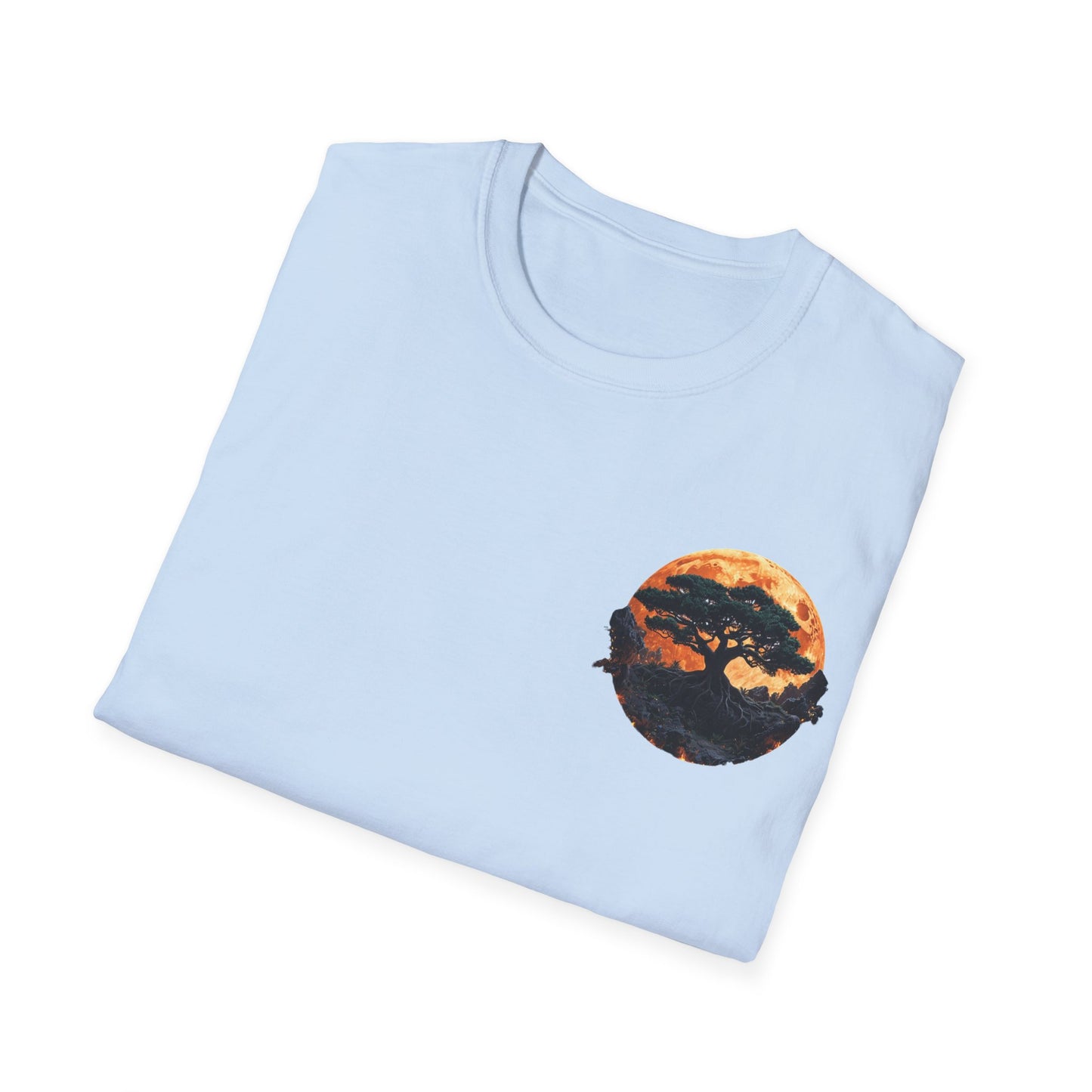 Samurai and Bonsai T-Shirt, Front And Back Design