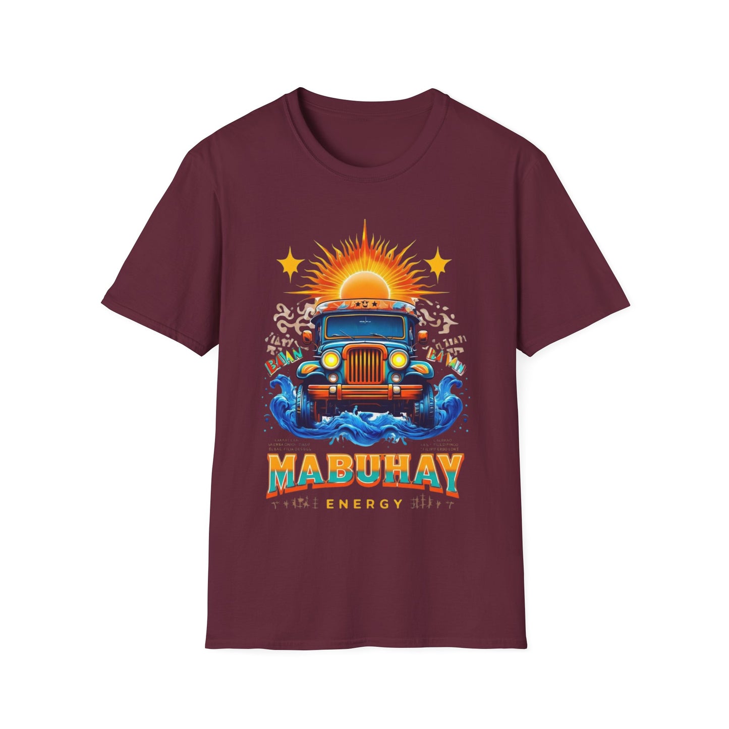 Mabuhay Energy Vintage Jeepney T-Shirt | Unisex Softstyle Tee
