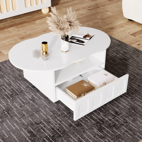 Cloud-Shaped Coffee Table – Modern Aesthetic Room Table