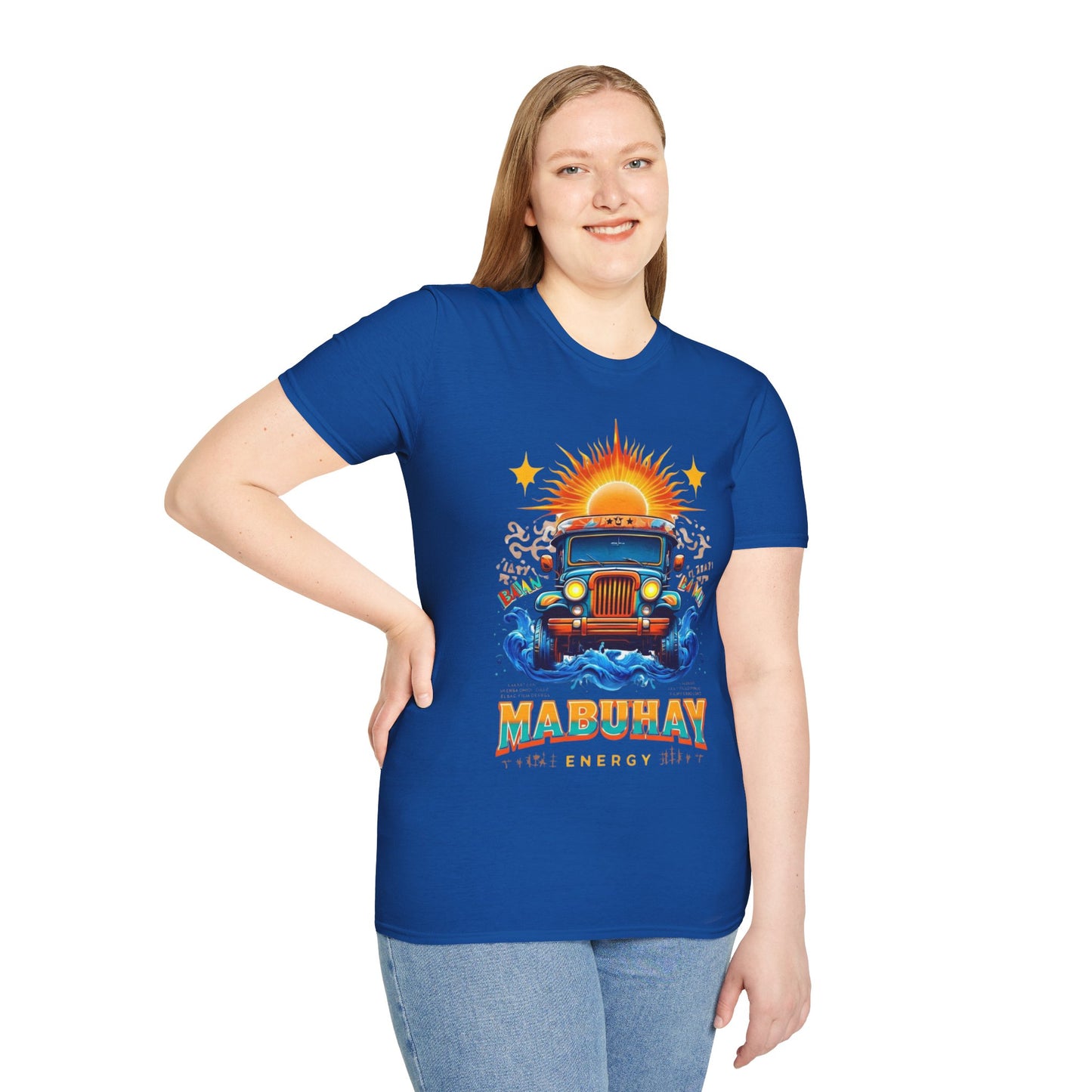 Mabuhay Energy Vintage Jeepney T-Shirt | Unisex Softstyle Tee