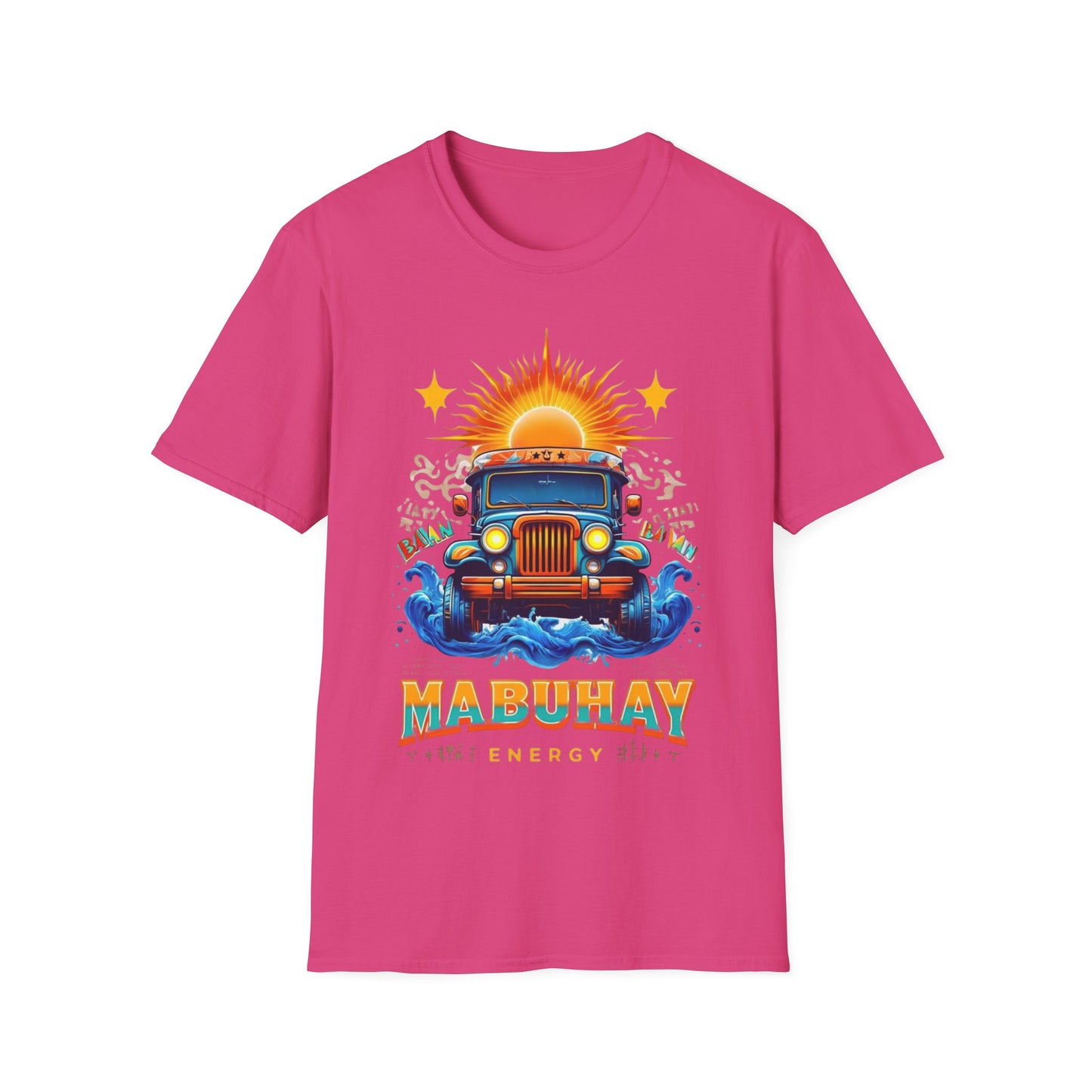 Mabuhay Energy Vintage Jeepney T-Shirt | Unisex Softstyle Tee