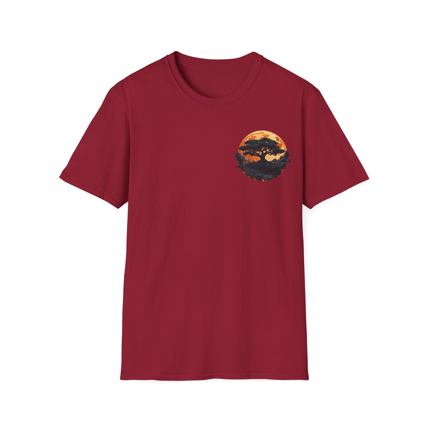 Samurai and Bonsai T-Shirt, Front And Back Design