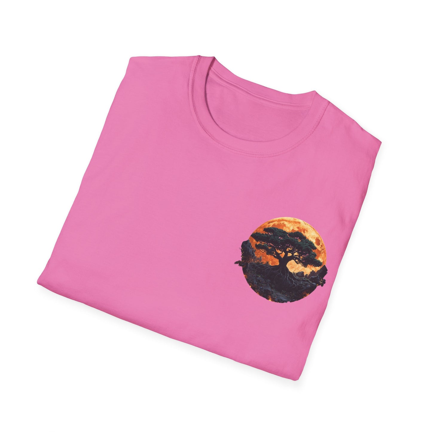 Samurai and Bonsai T-Shirt, Front And Back Design