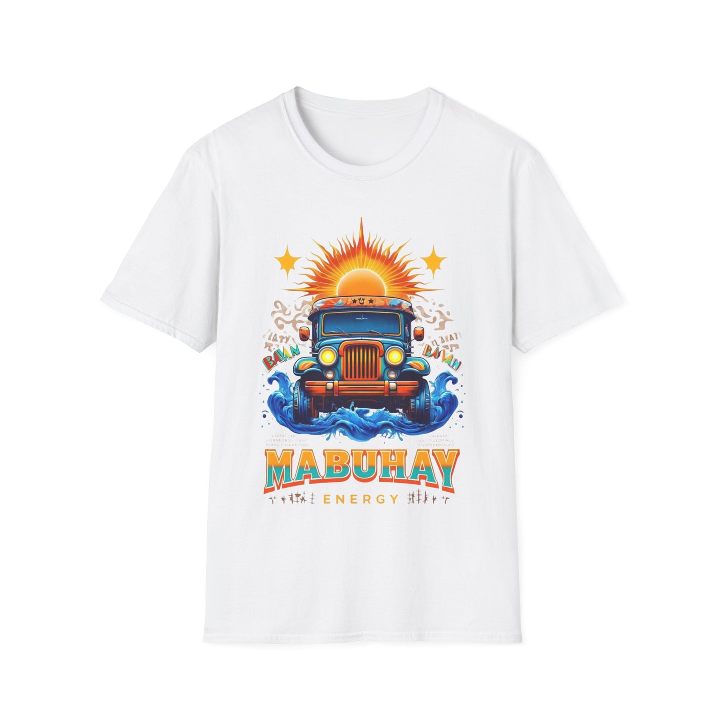 Mabuhay Energy Vintage Jeepney T-Shirt | Unisex Softstyle Tee