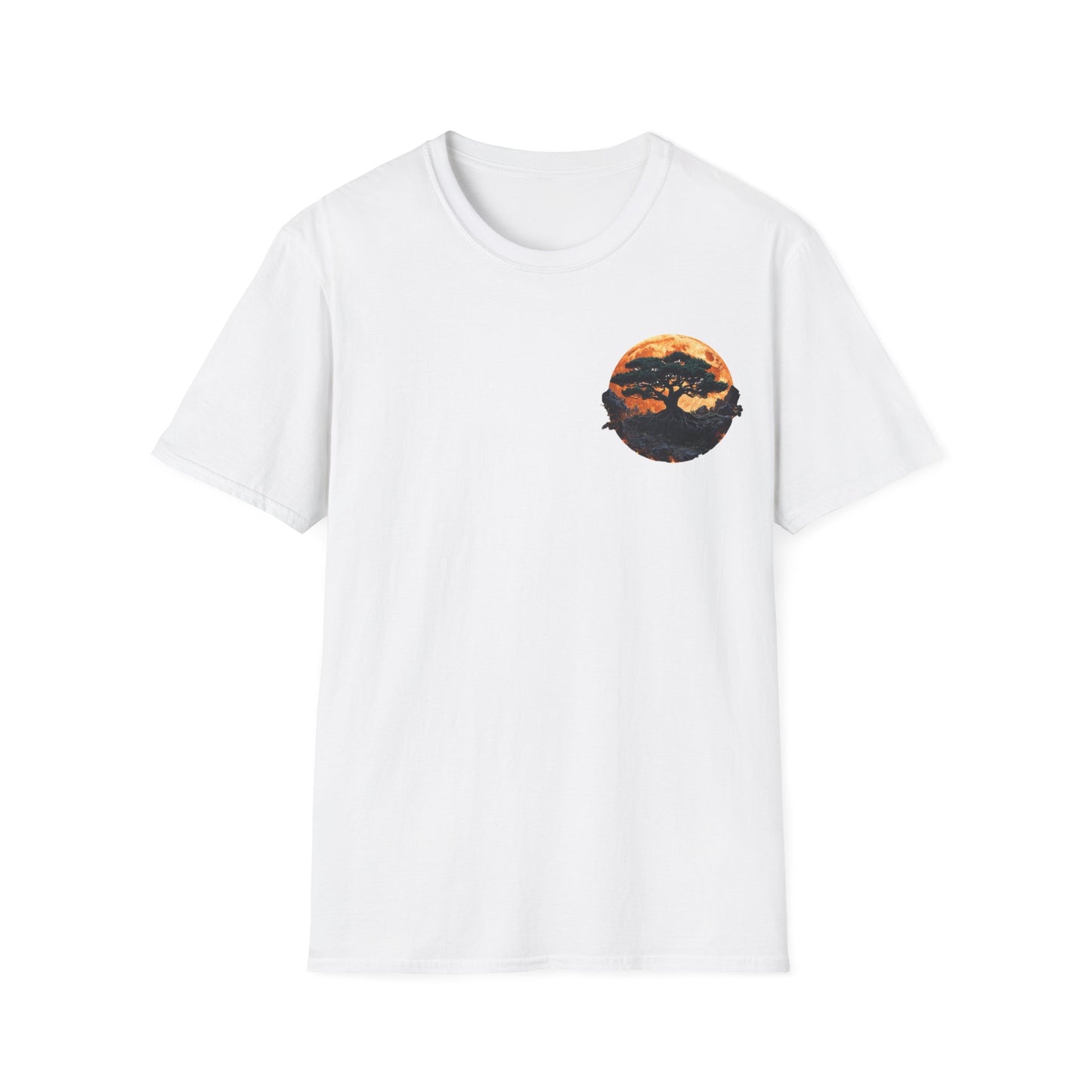 Samurai and Bonsai T-Shirt, Front And Back Design