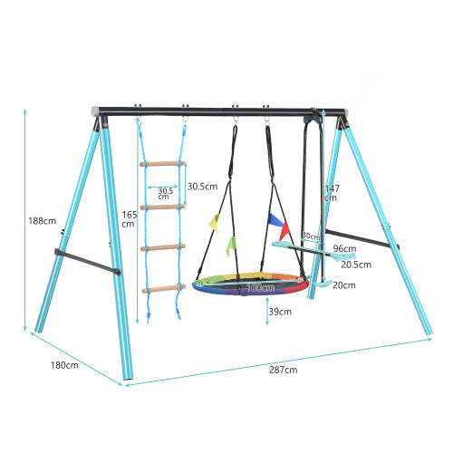 Kids Swing Seesaw Set – Outdoor Playset for Children