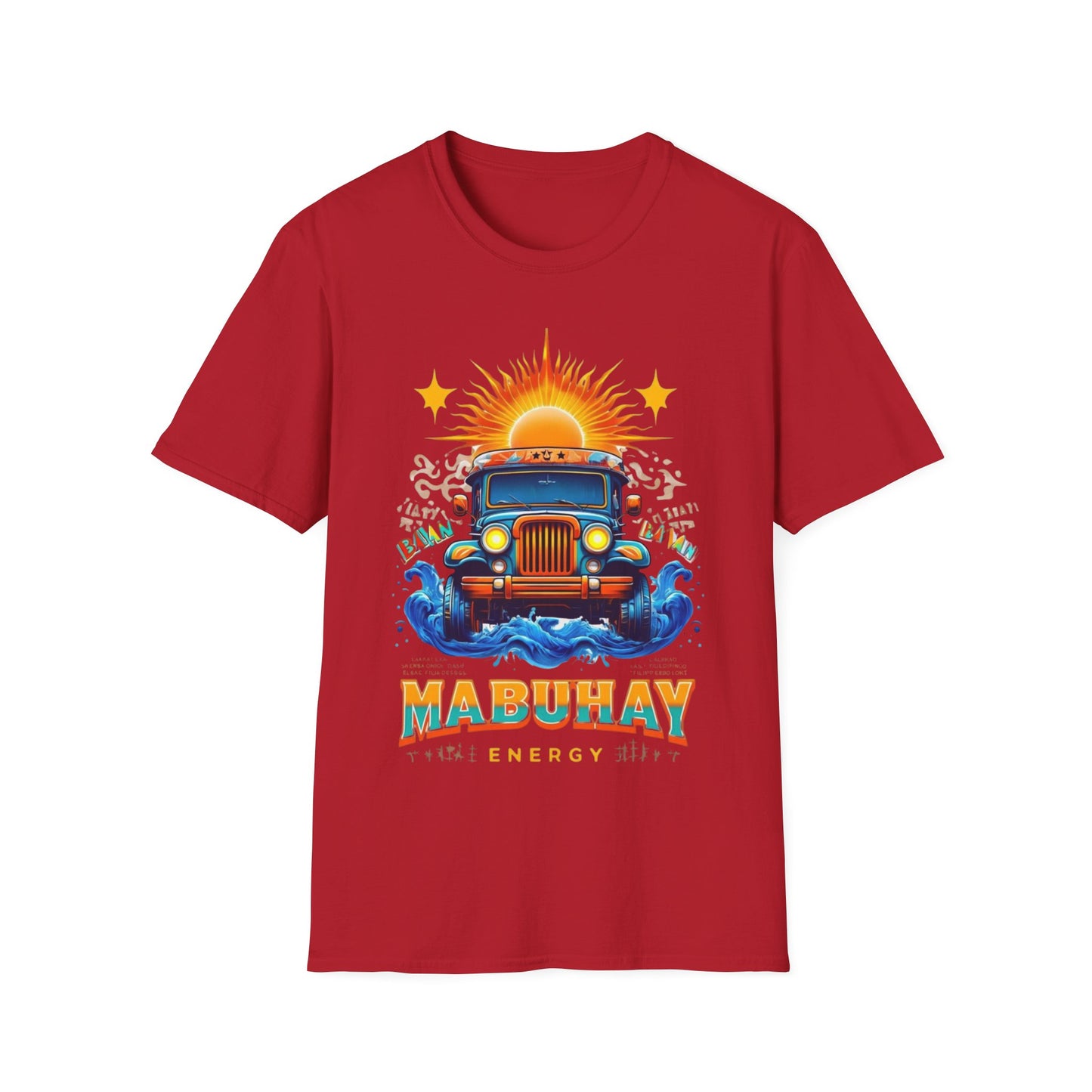 Mabuhay Energy Vintage Jeepney T-Shirt | Unisex Softstyle Tee