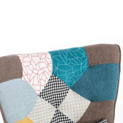 Multi-colour Lounge Chair With Footrest