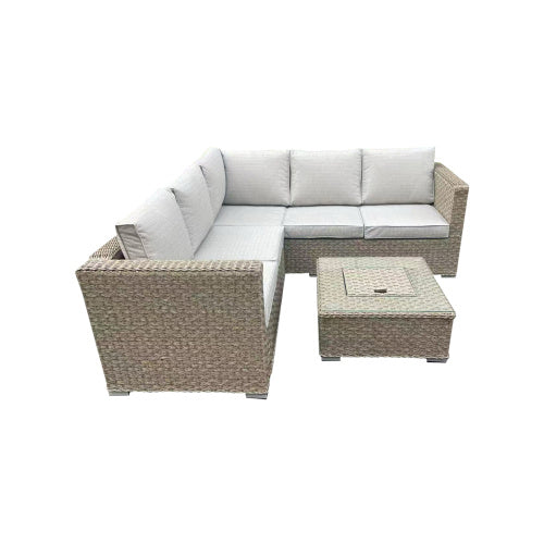 Patio Furniture Set – Outdoor Rattan Sofa with Cushions