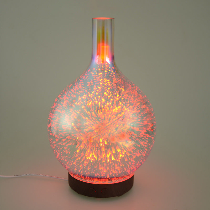 Firework Ultrasonic Diffuser – 3D Glass Aromatherapy Light