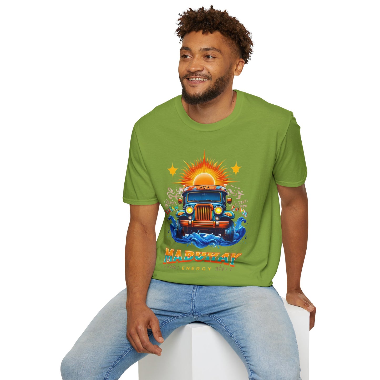 Mabuhay Energy Vintage Jeepney T-Shirt | Unisex Softstyle Tee