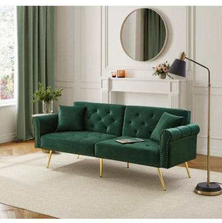 Modern 2-Seater Sofa Bed – Compact Convertible Couch
