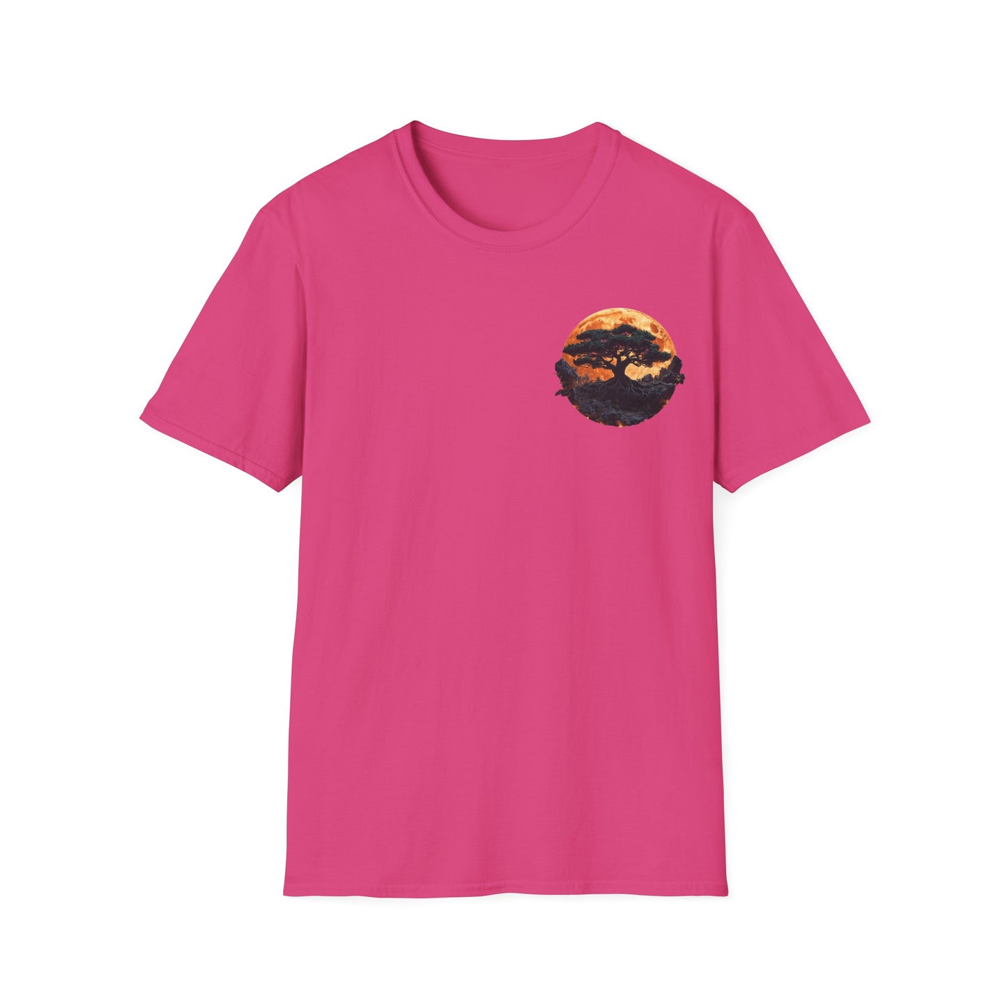 Samurai and Bonsai T-Shirt, Front And Back Design