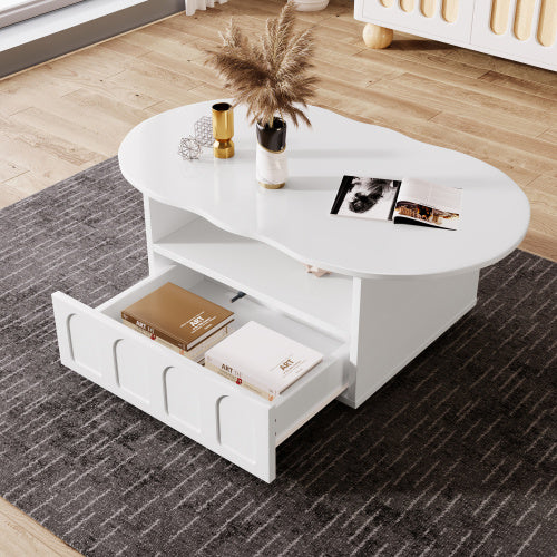 Cloud-Shaped Coffee Table – Modern Aesthetic Room Table