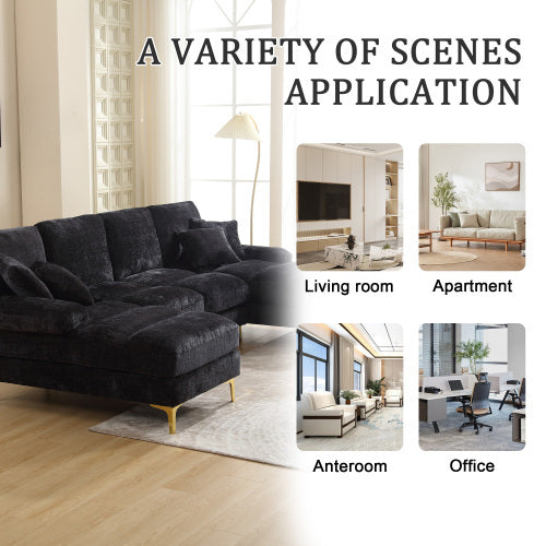 Modular Sofa with Double Chaise – U-Shaped Sectional Couch