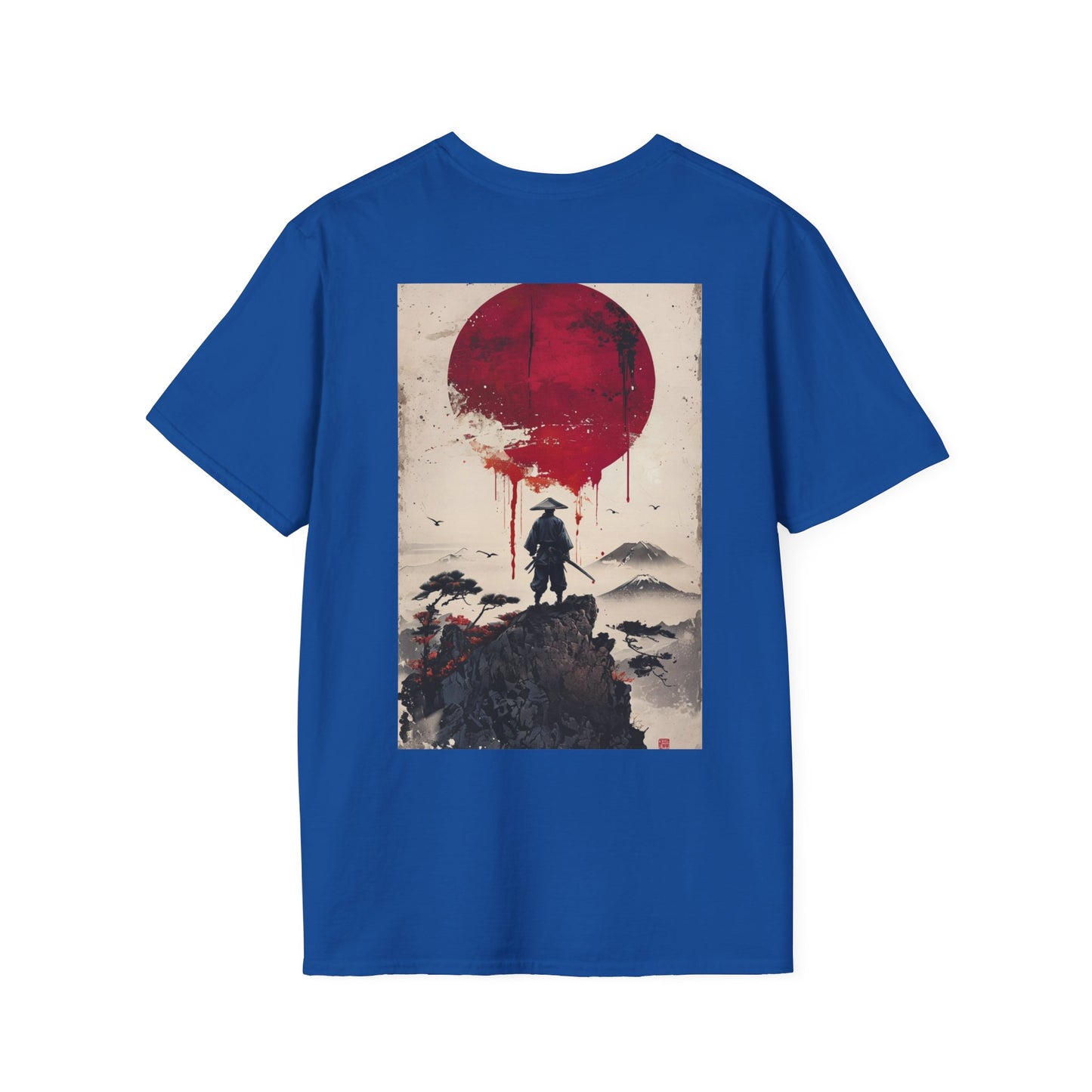 Samurai and Bonsai T-Shirt, Front And Back Design