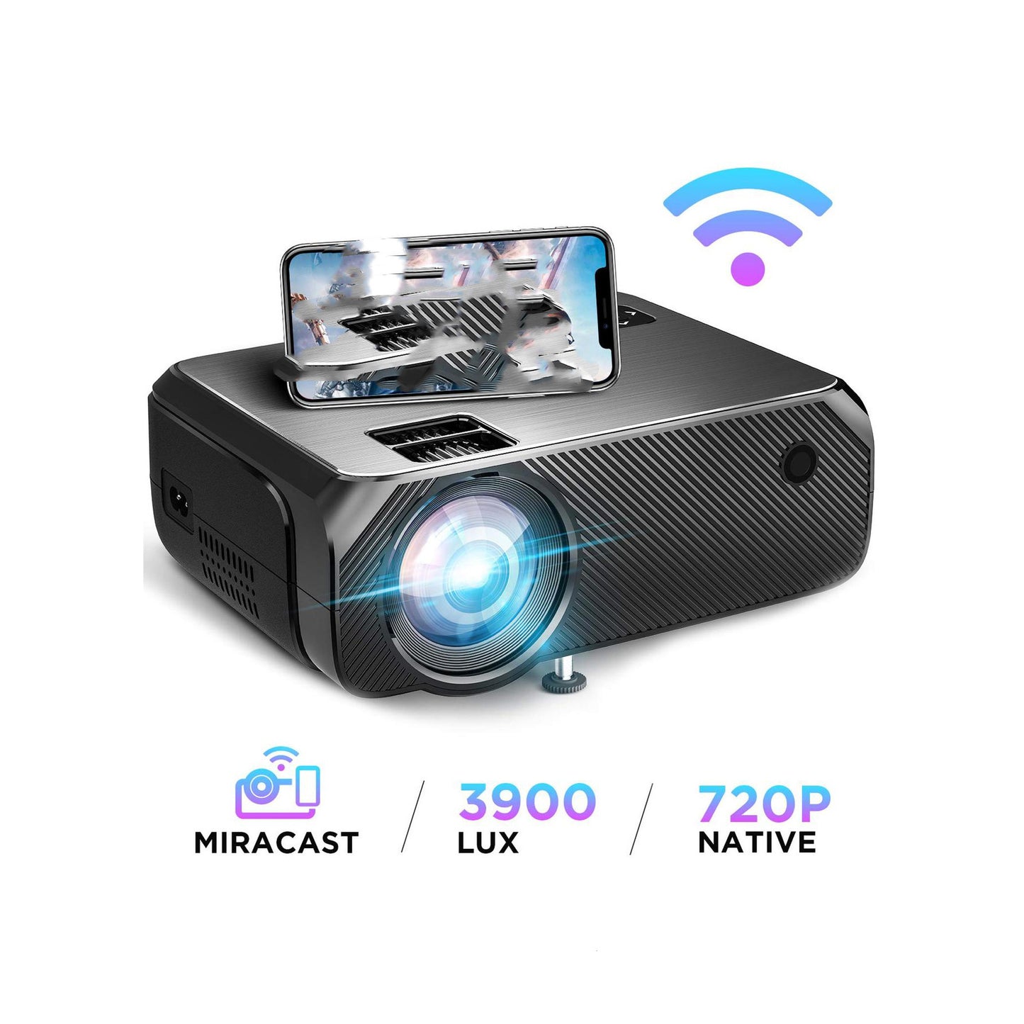 Portable Home Projector – High-Definition Mini Cinema Screen