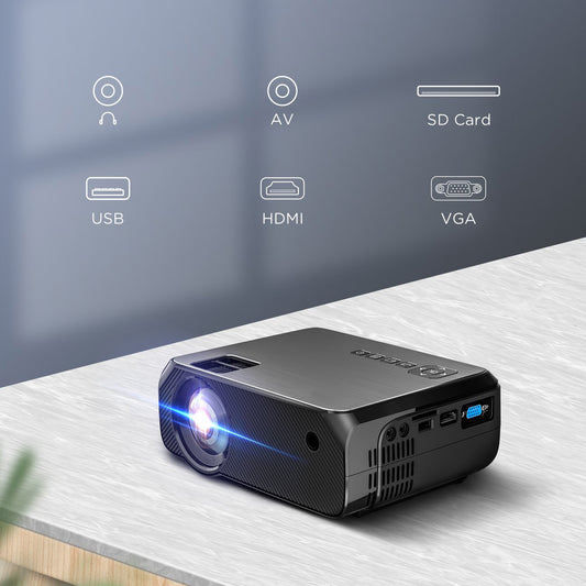 Portable Home Projector – High-Definition Mini Cinema Screen