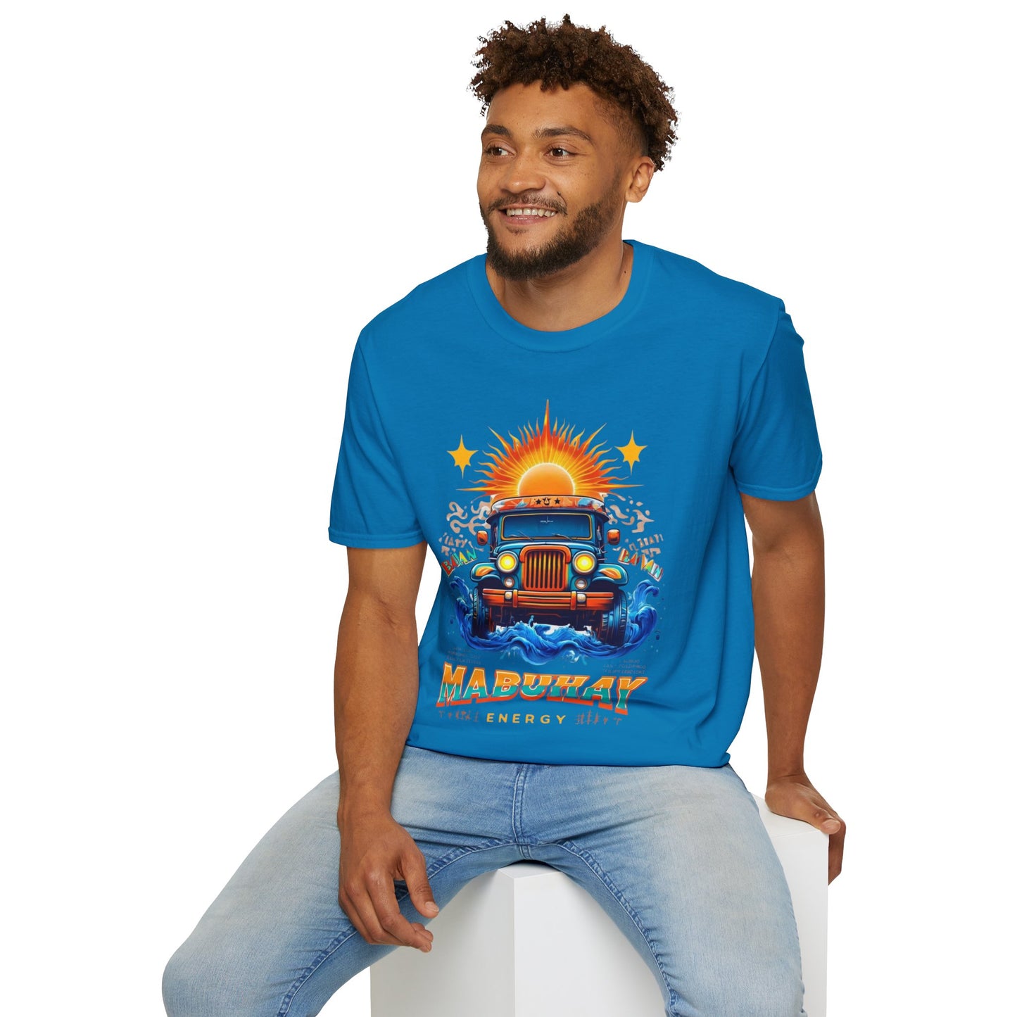 Mabuhay Energy Vintage Jeepney T-Shirt | Unisex Softstyle Tee