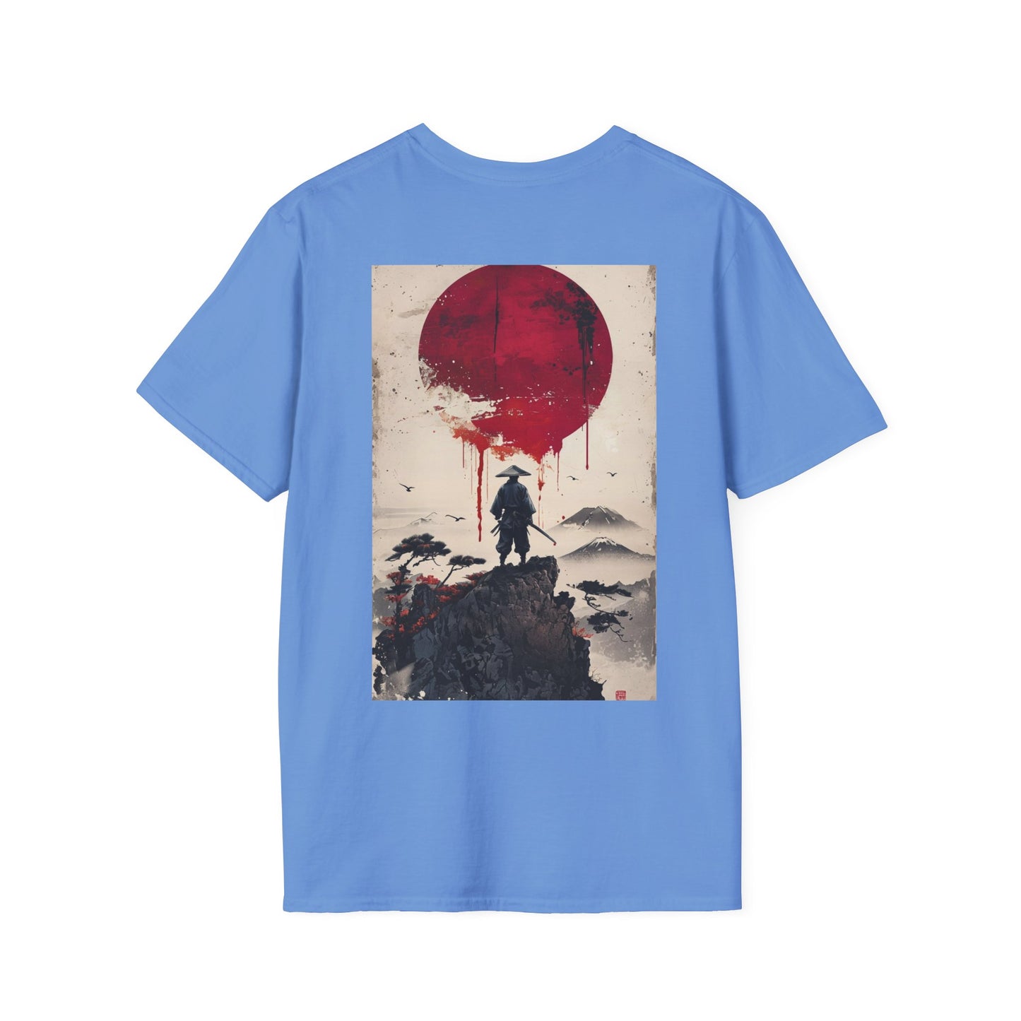 Samurai and Bonsai T-Shirt, Front And Back Design