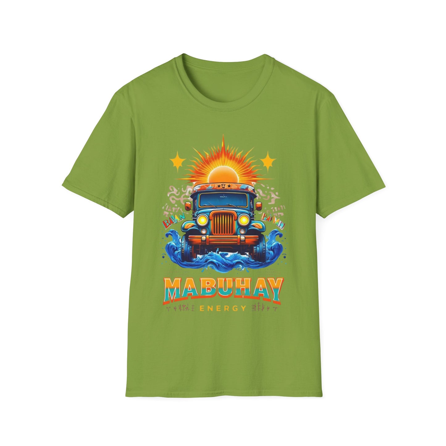 Mabuhay Energy Vintage Jeepney T-Shirt | Unisex Softstyle Tee