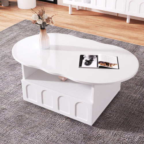 Cloud-Shaped Coffee Table – Modern Aesthetic Room Table