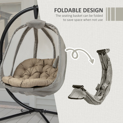 Hanging Egg Chair – Indoor & Outdoor Swing Chair with Stand