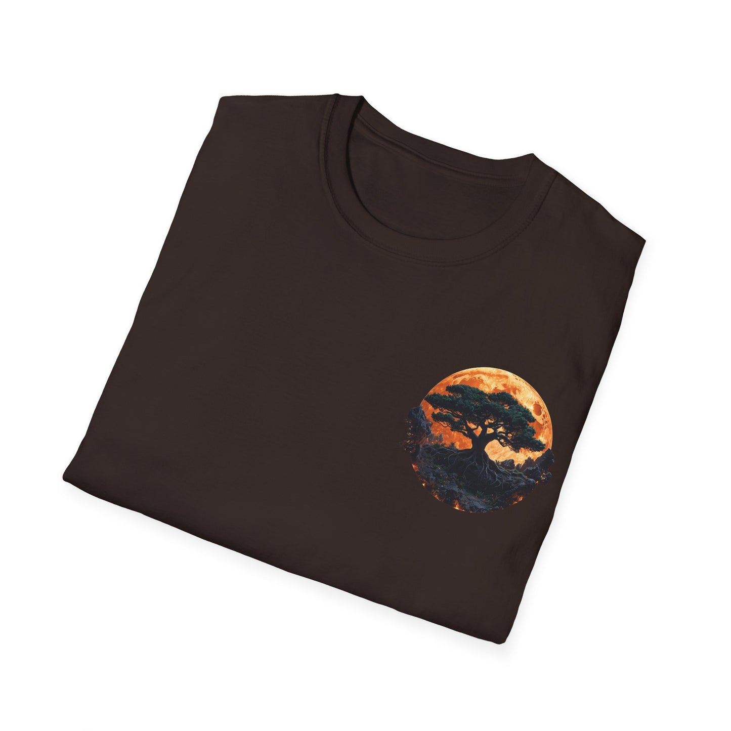 Samurai and Bonsai T-Shirt, Front And Back Design