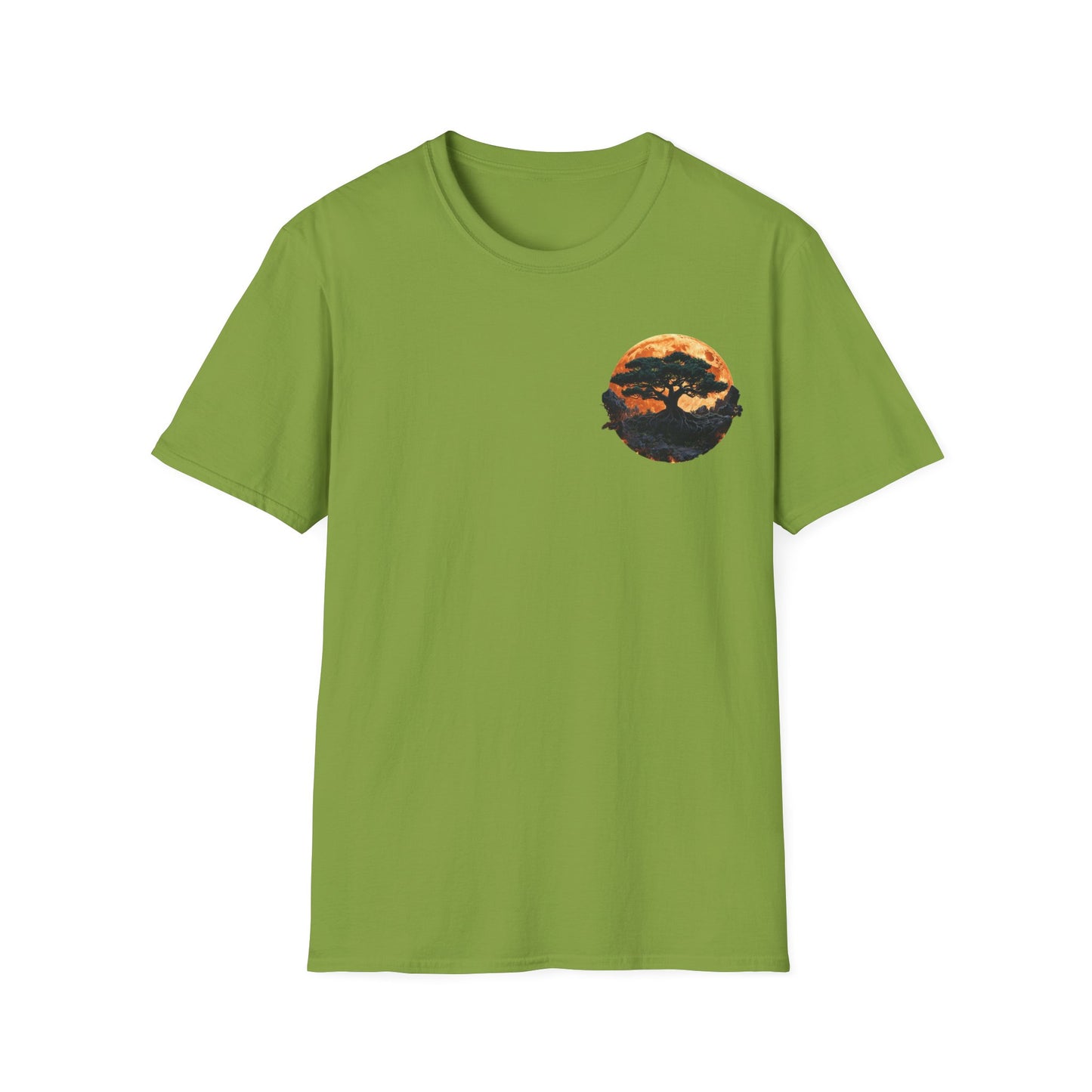 Samurai and Bonsai T-Shirt, Front And Back Design