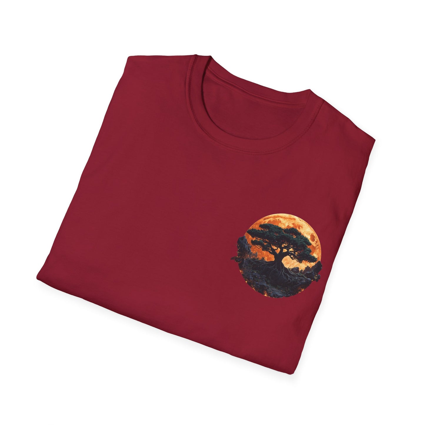 Samurai and Bonsai T-Shirt, Front And Back Design