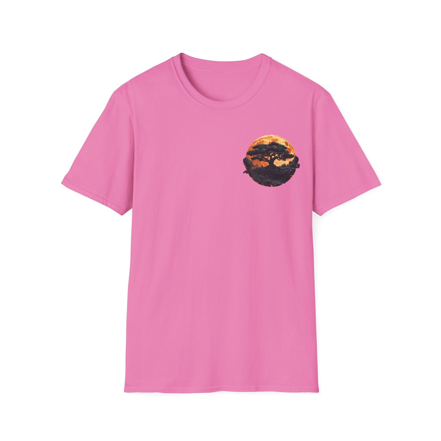 Samurai and Bonsai T-Shirt, Front And Back Design