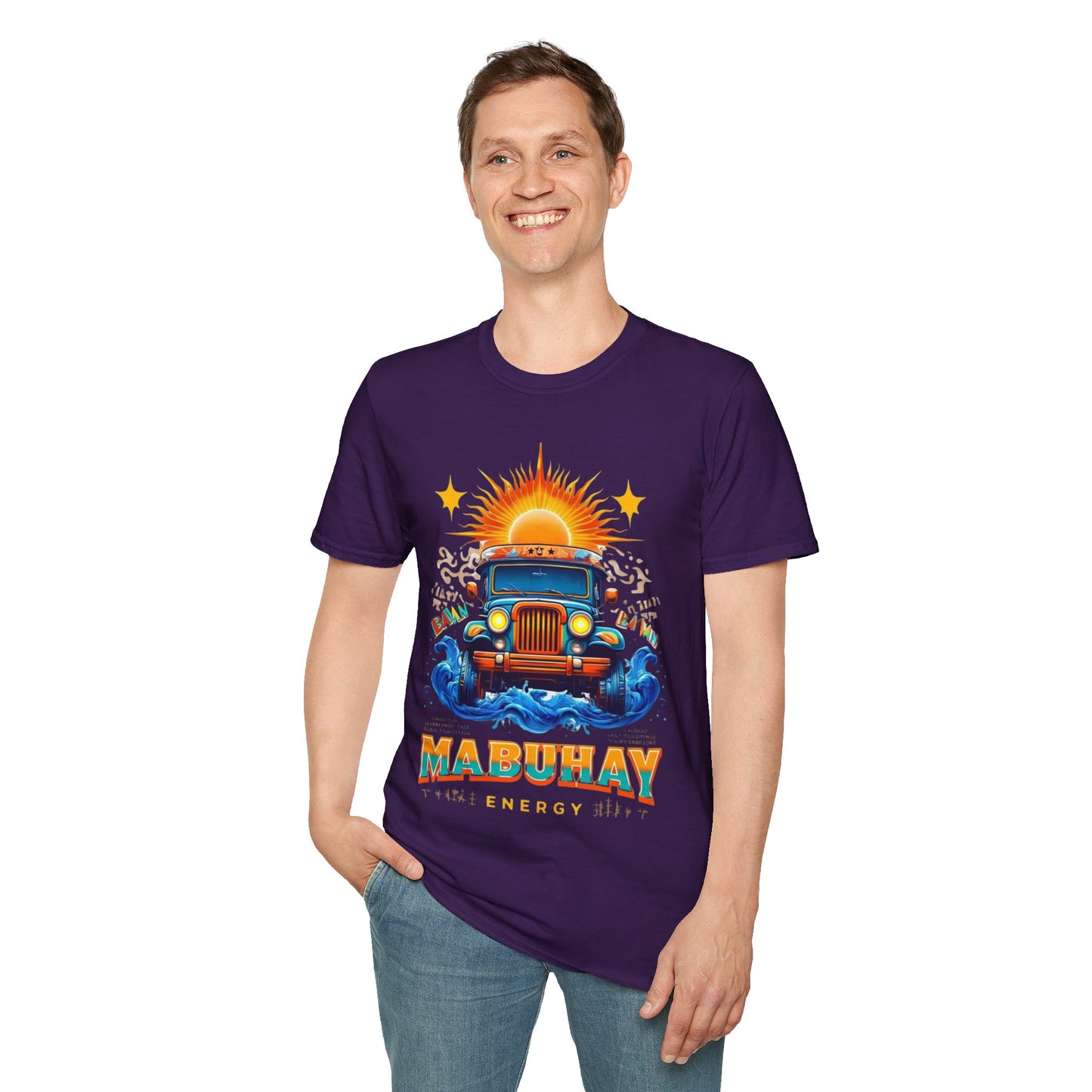 Mabuhay Energy Vintage Jeepney T-Shirt | Unisex Softstyle Tee