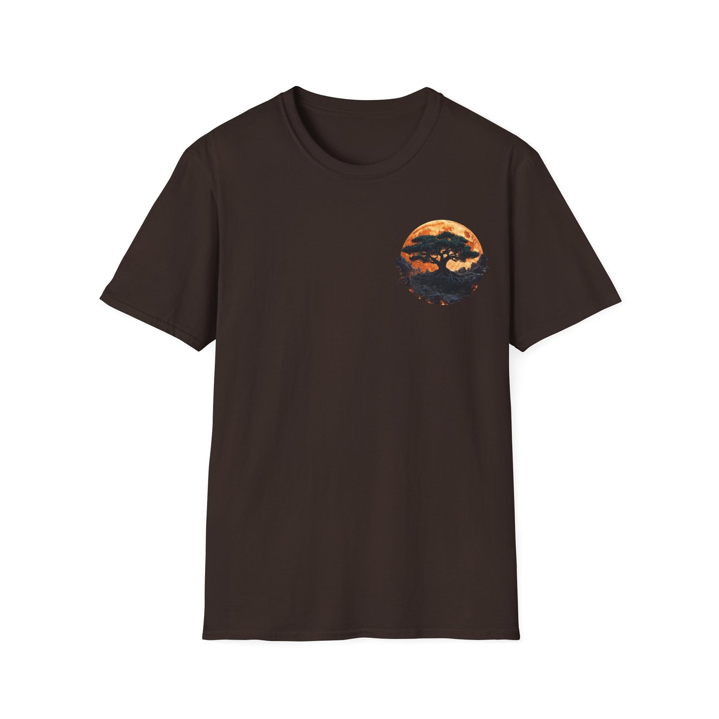 Samurai and Bonsai T-Shirt, Front And Back Design