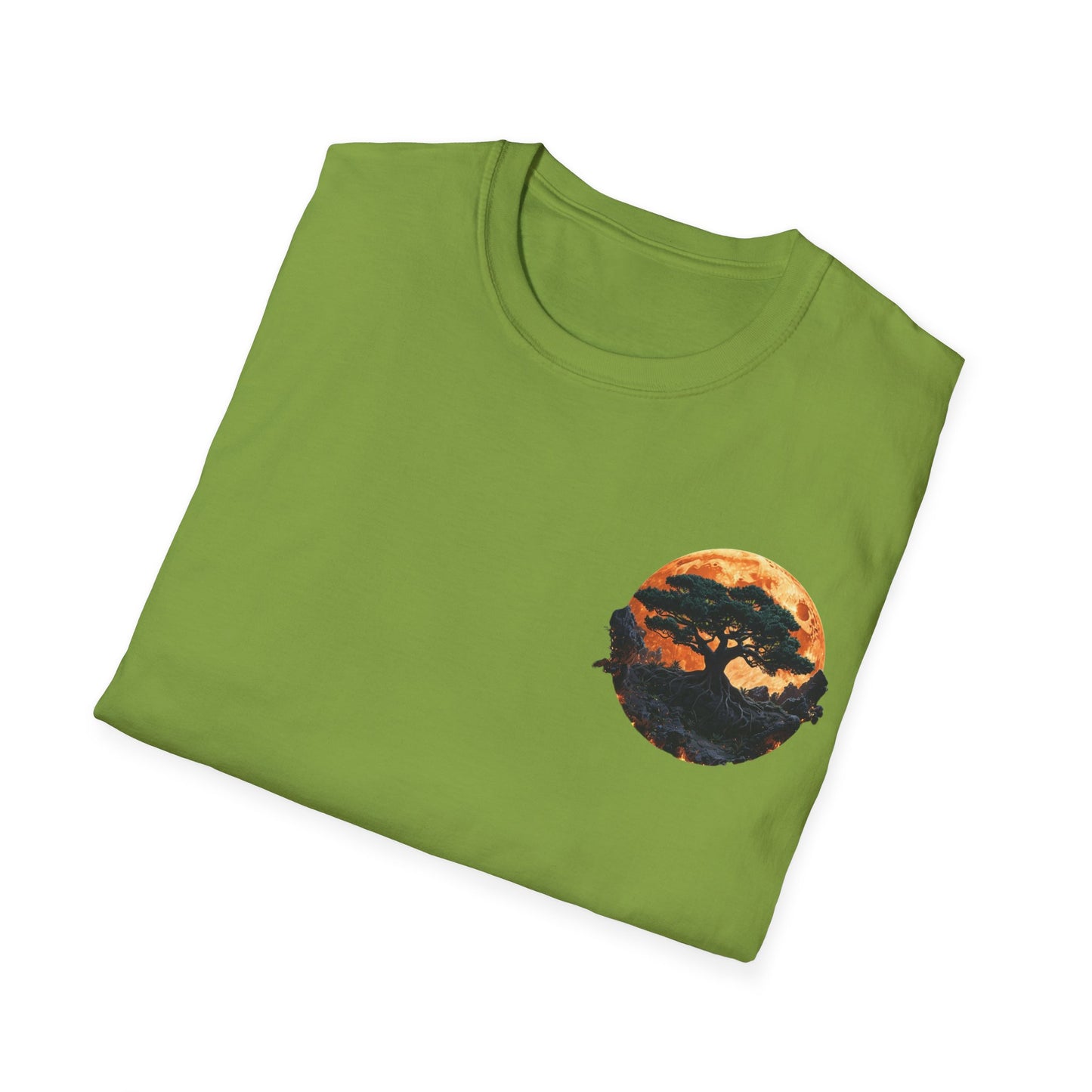 Samurai and Bonsai T-Shirt, Front And Back Design