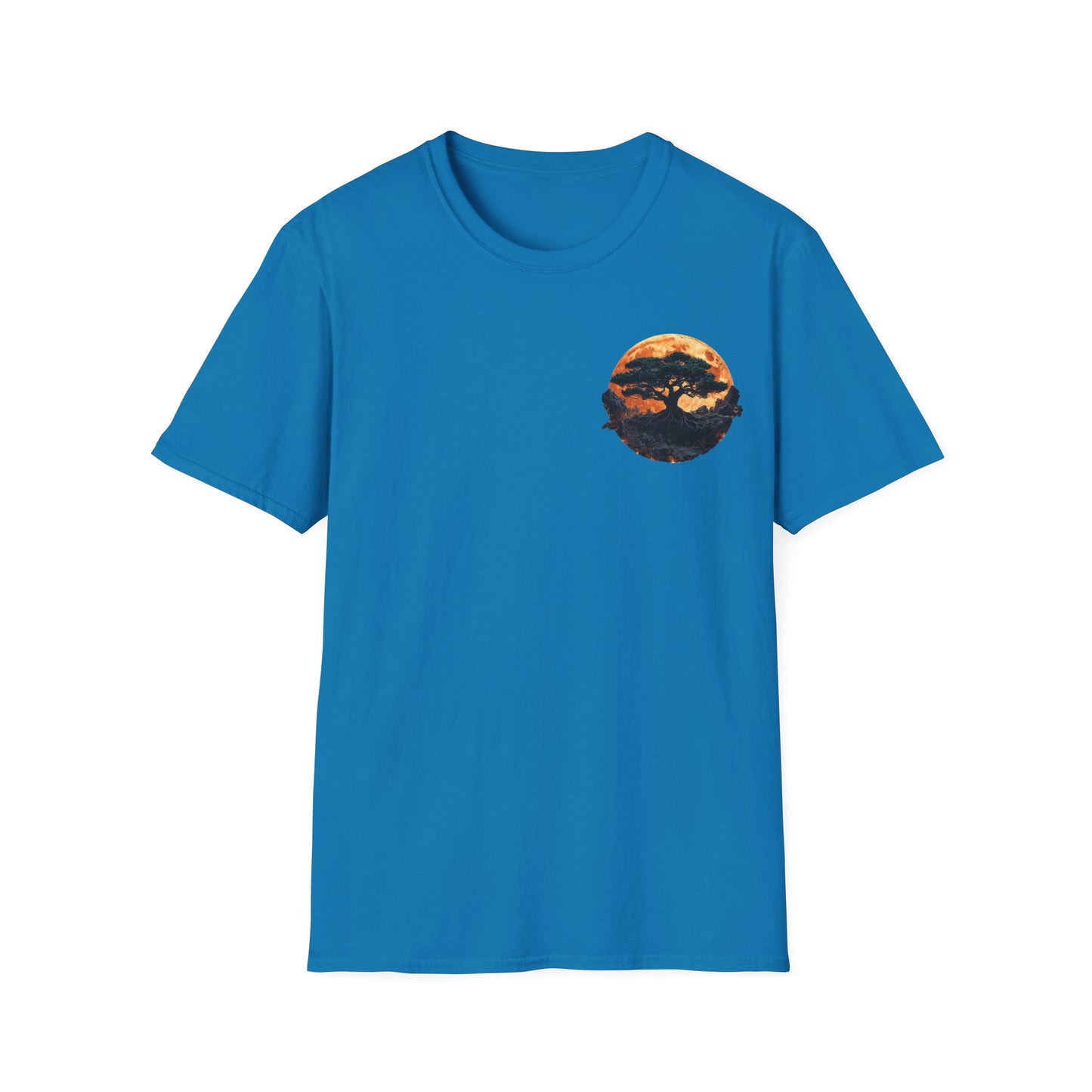 Samurai and Bonsai T-Shirt, Front And Back Design