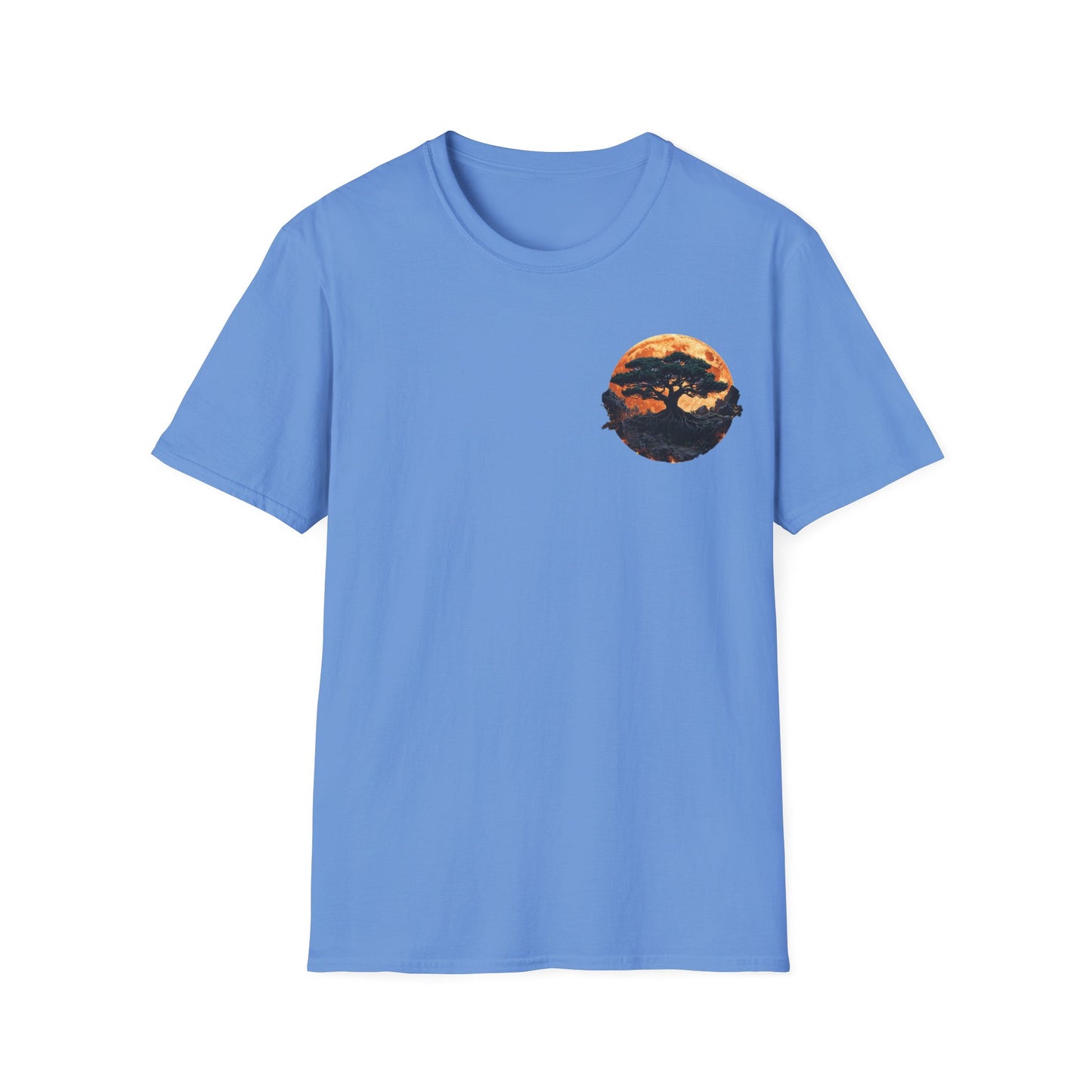 Samurai and Bonsai T-Shirt, Front And Back Design